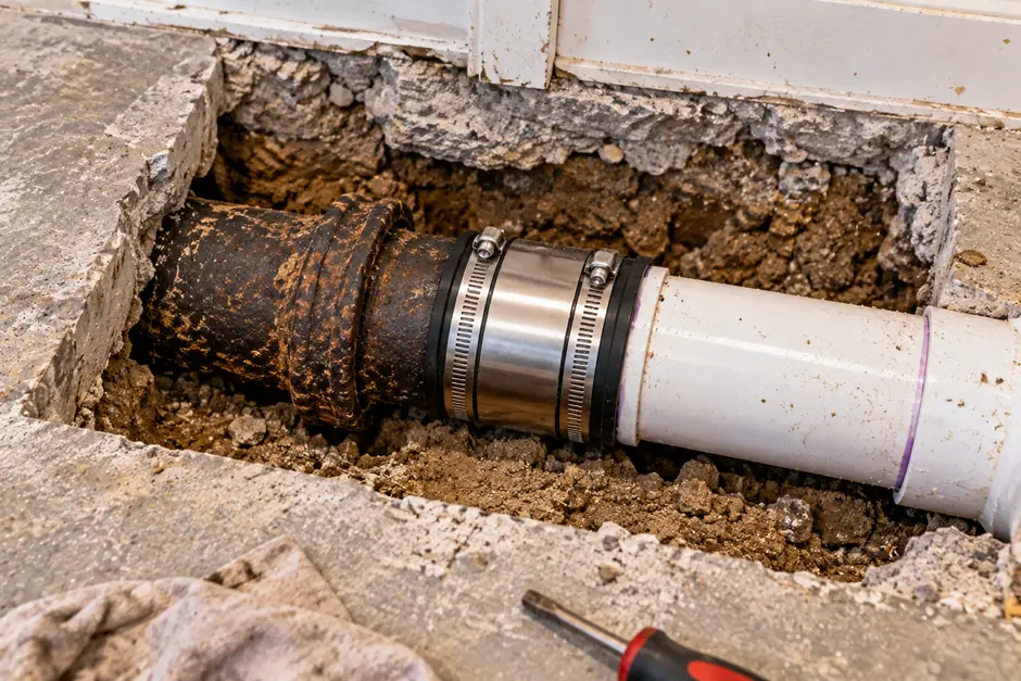 Partial Cast Iron Pipe Repair Bradenton FL