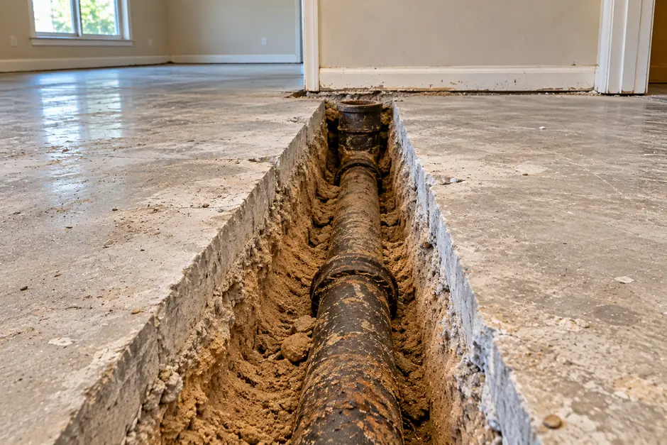 Under-Slab Drain Replacement Bradenton FL